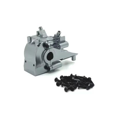 RC Car Upgrade Part For Feiyue 01 02 03 04 05 06 07 08 1/12 Metal Front Gearbox Remote Control Car Upgrade Repairs Replacements Accessories(Gray)