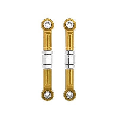 2pcs Metal Front Steering Rod Steering Links For MJX H16 16207 16208 16209 16210 1/16 RC Car Parts Accessories confident(Yellow)