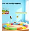 2026 New klick Rail Electric Train Set, Flexible Track Integrated Train Set, DIY Racing Track Assembly kit, Including Trains and Traffic Signs, Suitable for Holidays, Birthday Party Gifts (D) view 3