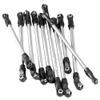 10Pcs Stainless Steel Upper Lower Linkage Set with Plastic Ball End Compatible with RC Car Models for Part Number AXI90075 UMG10 1 10 Scale Aftermarket Replacement view 2