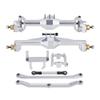 +10mm Diamond CNC Portal Axles with Lay Down Servo Mount and Links Compatible with 1 18 Scale RC Car Models Aftermarket Replacement(Silver-1Set) view 1