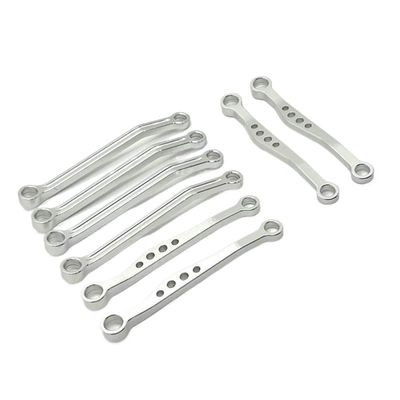 Compatible with RC Car Models C54 C54-1 C64-1 C74 C74-1 Front and Rear Pull Rod 8 Parts 1 16 Scale Aftermarket Replacement(Silver)