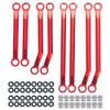 Aluminium Heighten Chassis Links Rods Set Compatible with 1 18 Scale RC Crawler Car Models Aftermarket Replacement(Red) view 1