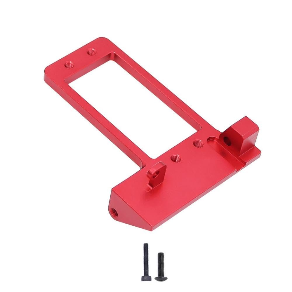Aluminum Front Axle Servo Mount Compatible with 1 10 Scale RC Crawler Models for AR45P Portal Axle Low Center of Gravity Chassis(Red)