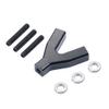 Aluminum Suspension Linkage Y-Link Mount Compatible with 1 10 Scale RC Car Models Aftermarket Replacement(Black) view 1