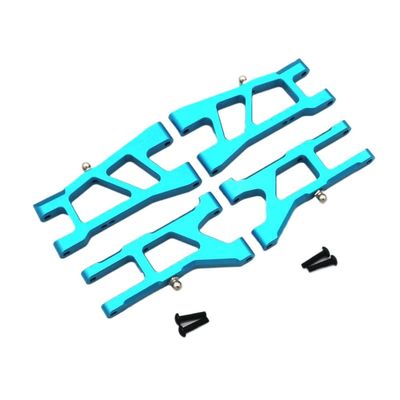 Compatible with RC Car Models H9802 Werewolf H9803 E30 1 10 Scale Metal Front and Rear Lower Control Arm Parts Aftermarket Replacement(Sky Blue)