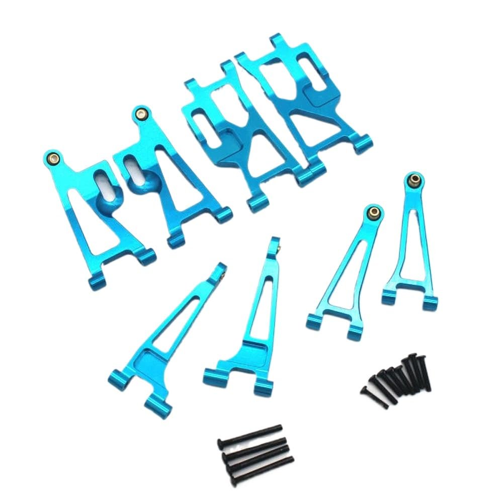 GearHaven 14209 14210 1 14 Scale RC Car Models Metal Front and Rear Swing Arm Kit Compatible with Aftermarket Replacement(Purple)