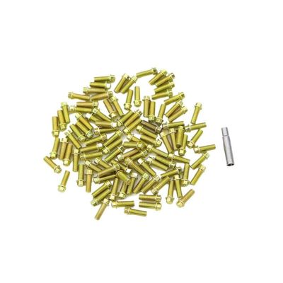 100pcs M2 Steel Scale Beadlock Ring Screws 1.9 Wheel Rims with Wrench Tool Compatible with 1 10 Scale RC Car Models AXI03007(100Pcs M3x8 Gold)