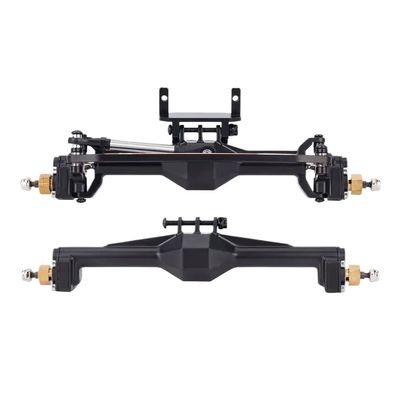 +10mm Diamond CNC Brass Portal Axles with Lay Down Servo Mount and Links Compatible with 1 18 Scale RC Crawler Models Aftermarket Replacement