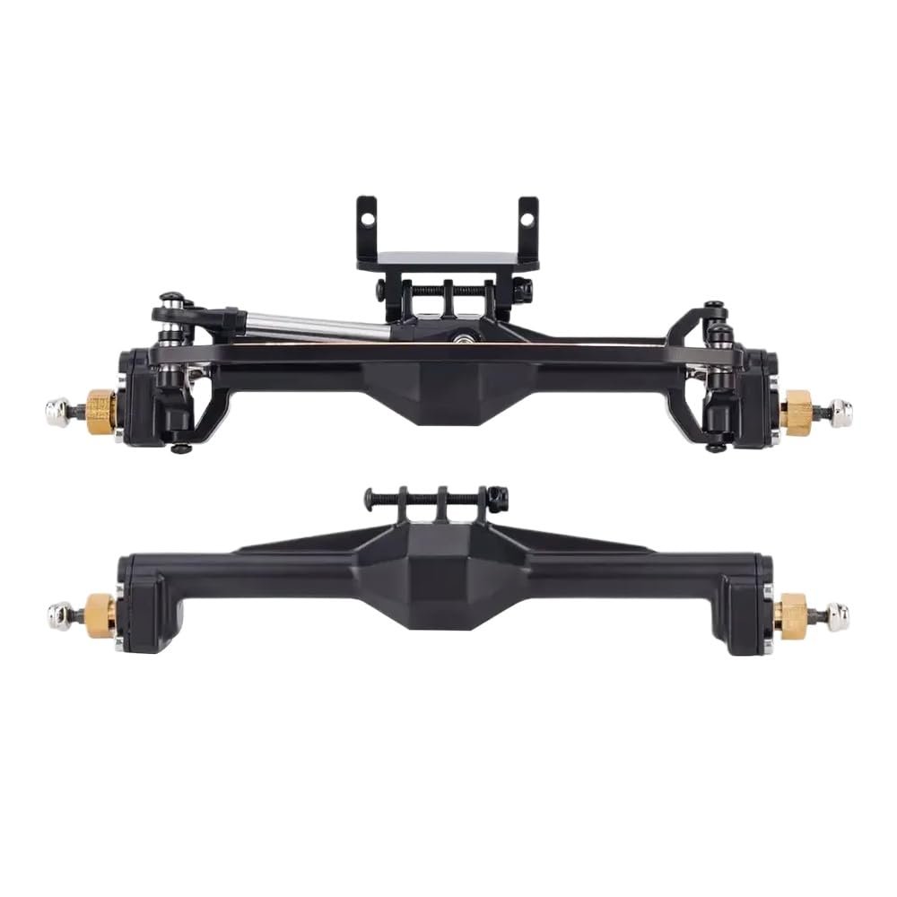 +10mm Diamond CNC Brass Portal Axles with Lay Down Servo Mount and Links Compatible with 1 18 Scale RC Crawler Models Aftermarket Replacement