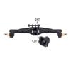 +10mm Diamond CNC Brass Portal Axles with Lay Down Servo Mount and Links Compatible with 1 18 Scale RC Crawler Models Aftermarket Replacement view 2
