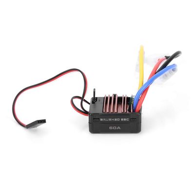 60A RC Brushed Electronic Speed Controller High Performance ESC for Remote Control Car 1/10 Scale with Multiple Protection Features Easy to Program and Heat Dissipation