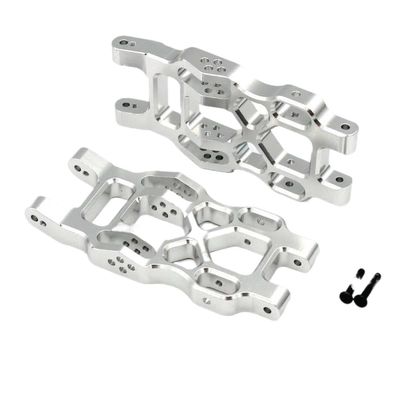 GearHaven Compatible with VKAR Bison 1 10 Scale RC Car Models Aftermarket Replacement Front Lower Swing Arm ET1001(Silver)