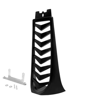 Universal Fit Motorcycle Black Front Lower Radiator Chin Fairing Spoiler Frame Cover Compatible with Softail Street Fat Bob Breakout FXBR 2018 2019 2020 2021 2022 2023 Aftermarket Replacement