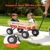 VEVOR 39 inch Pull Along Kids Wagon, Red Rolling Cargo Toy Wagons for Kids, Outdoor Utility Cart for Garden Beach Camping with All Terrain Wheels for Child Present, Supports up to 330 lbs view 2