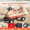 VEVOR 39 inch Pull Along Kids Wagon, Red Rolling Cargo Toy Wagons for Kids, Outdoor Utility Cart for Garden Beach Camping with All Terrain Wheels for Child Present, Supports up to 330 lbs view 3
