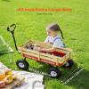VEVOR 39 inch Pull Along Kids Wagon, Red Rolling Cargo Toy Wagons for Kids, Outdoor Utility Cart for Garden Beach Camping with All Terrain Wheels for Child Present, Supports up to 330 lbs view 4