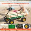 VEVOR 39 inch Pull Along Kids Wagon, Red Rolling Cargo Toy Wagons for Kids, Outdoor Utility Cart for Garden Beach Camping with All Terrain Wheels for Child Present, Supports up to 330 lbs view 3