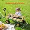 VEVOR 39 inch Pull Along Kids Wagon, Red Rolling Cargo Toy Wagons for Kids, Outdoor Utility Cart for Garden Beach Camping with All Terrain Wheels for Child Present, Supports up to 330 lbs view 4