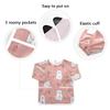Bolaz Strawberry White Bear Painting Smocks for Toddlers 4-6 Artist Smocks with Pockets Eating Waterproof Infant Apron view 3