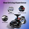 OLAKIDS Ride On Push Police Car, Toddler Foot-to-Floor Sliding Toy with Siren, Steering Wheel, Megaphone, Horn, Headlights, Under Seat Storage, Kids Racer Walking Gift for Boys Girls 1-3 (Classic) view 4