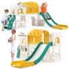 8 in 1 Toddler Slide Set with Basketball Hoop - Indoor & Outdoor Playground Set for Kids - Toddler Climbing PlaySet for Indoor view 1
