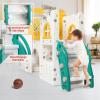 8 in 1 Toddler Slide Set with Basketball Hoop - Indoor & Outdoor Playground Set for Kids - Toddler Climbing PlaySet for Indoor view 3