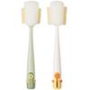 2Pcs Bottle Brushes 5 in 1 Multifunctional Portable Bottle Cleaner Bristles & Sponge Cup Cleaner Brush for Drinking Cups, Straws, Lids view 1
