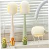 2Pcs Bottle Brushes 5 in 1 Multifunctional Portable Bottle Cleaner Bristles & Sponge Cup Cleaner Brush for Drinking Cups, Straws, Lids view 2
