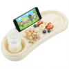 Li&Zhao Universal Stroller Snack Tray 3-in-1 Detachable Stroller Snack Tray Attachment with Secure Phone Holder, Spill-Proof Cup Holders Compartments, Easy-Clean Universal Snack Tray for Stroller view 1