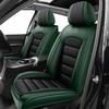 VIUDMEK Car Seat Covers for Blazer,for Chevy Blazer 1969-2025,Waterproof Leather Seat Covers,Compatible Airbag,Front Set Comfort Car Seat Protectors for Most Cars(Black&Green) view 1