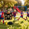 Backyard Soccer Goals - Outdoor Sport Training | Soccer Net for Kids Teens Boys Girls Pupils Children Students Playground Yard Lawn Park Fun Practice and Skill Development Game view 2