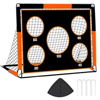 Backyard Soccer Goals, Outdoor Sport Training Net, 4x3ft Soccer Net for Kids, Sturdy PVC for Teens and Children, Excellent Equipment for Playground, Perfect for Yard and Lawn Games