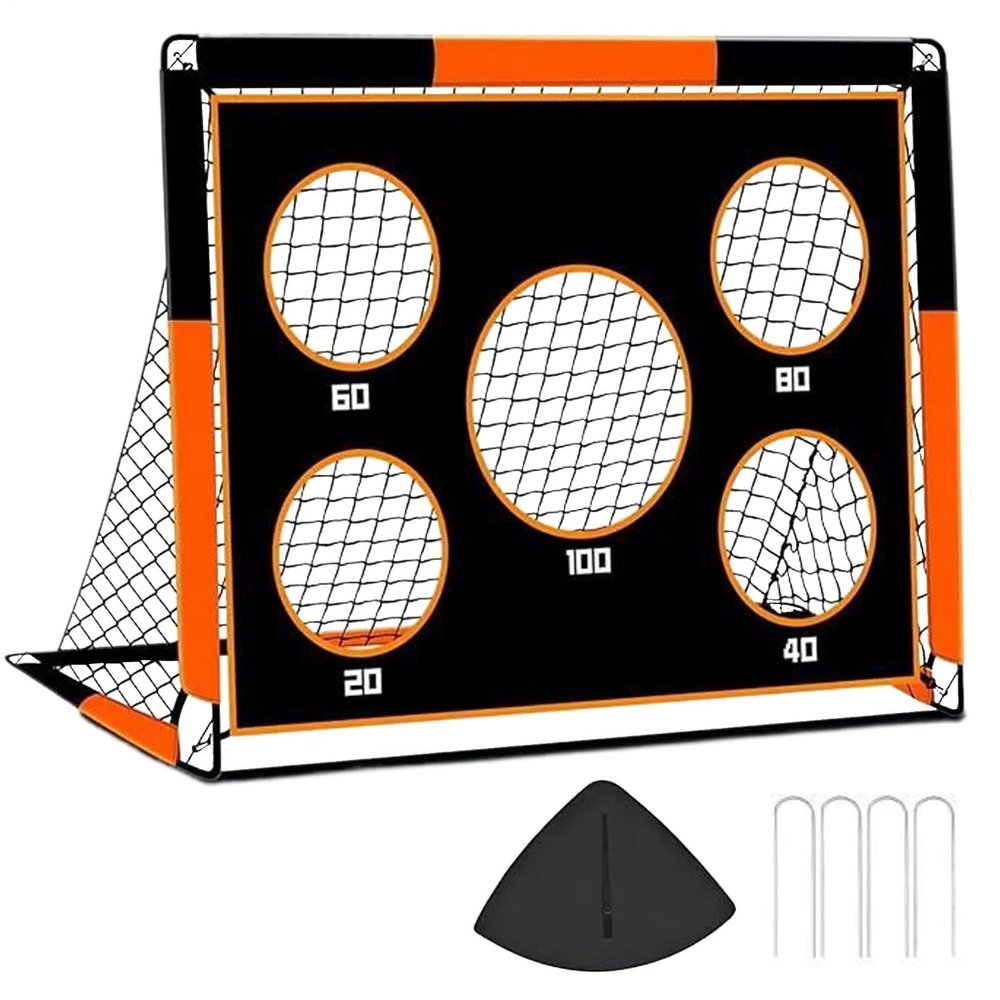Backyard Soccer Goals, Outdoor Sport Training Net, 4x3ft Soccer Net for Kids, Sturdy PVC for Teens and Children, Excellent Equipment for Playground, Perfect for Yard and Lawn Games