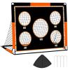 Backyard Soccer Goals, Outdoor Sport Training Net, 4x3ft Soccer Net for Kids, Sturdy PVC for Teens and Children, Excellent Equipment for Playground, Perfect for Yard and Lawn Games view 1