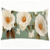 Long Body Pillow for Adults 16x55 Inch, Flower Bed Pillows Simple Double Sided Print Linen Throw Pillows Covers, for Side Sleeping Pregnant Pillow with Zipper for Home Bed Living Room Decor J0-444 view 1