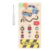 AETHYLC Light Up Switch Board Educational Basswood Hand Eye Coordination LED Light Switch Sensory Board for Children view 1