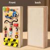 AETHYLC Light Up Switch Board Educational Basswood Hand Eye Coordination LED Light Switch Sensory Board for Children view 2