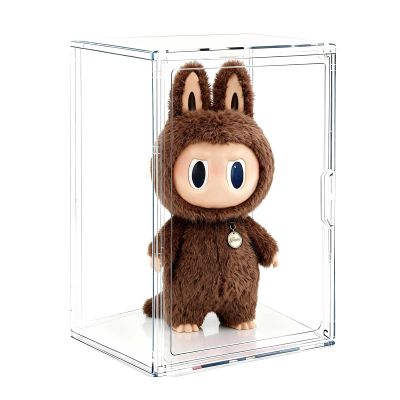 2-Pack XX-Large Acrylic Display Case for Gaint Labubu Collectibles 60cm/23.6", Dustproof and Figure Display Case, Compatible with ZIMOMO & Angel in Clouds, Clear Display Box Organizer