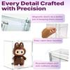 2-Pack XX-Large Acrylic Display Case for Gaint Labubu Collectibles 60cm/23.6", Dustproof and Figure Display Case, Compatible with ZIMOMO & Angel in Clouds, Clear Display Box Organizer view 3