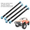 1/10 CNC Zinc Alloy Rear Axle Rod Seat Kit, RC Rear Axle Accessories, High Hardness Corrosion Resistance Upgrade Parts for TF2 Rock Crawler, Includes 4 Rods 5 Accessories 1 Screw B view 2