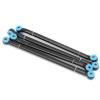 1/10 CNC Zinc Alloy Rear Axle Rod Seat Kit, RC Rear Axle Accessories, High Hardness Corrosion Resistance Upgrade Parts for TF2 Rock Crawler, Includes 4 Rods 5 Accessories 1 Screw B view 3