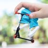 Apujent Metal Alloy Finger Scooter Set with Pants Shoes and Tools, Interactive Detachable Fingers Training Sports, Educational Fingertips Movement Toys Party Favors for Skateboarder, Kids, Adults view 4
