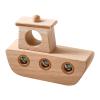 Interactive Boat Toy  Wooden Rolling Ball Game, Fine Motor Skill Development Toy with Sturdy Build | Ideal Todler Preschool Kids Room Play Activity Fun Learning Educational Entertainment Use view 1