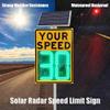 20"x27" LED Solar Radar Speed Limit Sign - Aluminum Traffic Display Detector for Road Safety, Speed Limit Board for Highways & Speed-Limited Areas, 50x70cm view 2