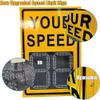 20"x27" LED Solar Radar Speed Limit Sign - Aluminum Traffic Display Detector for Road Safety, Speed Limit Board for Highways & Speed-Limited Areas, 50x70cm view 3