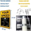 20"x27" LED Solar Radar Speed Limit Sign - Aluminum Traffic Display Detector for Road Safety, Speed Limit Board for Highways & Speed-Limited Areas, 50x70cm view 4