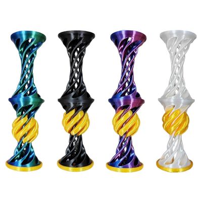 3D Printed Spiral Fidget Toys Impossible Cone for Adults for Anxiety Relaxing (4 Pack)