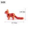 QINGMIAO 6Pcs 3D Printed Cat Kit, Articulated Toys for Adults White,Black,Green,Purple,Orange, 3D Print Animals Fidget Toys Decor for Stress Relief, 3D Printing Cute Cat Action Figure view 2