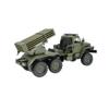 BICRKTOMXY RC Military Truck, BM-21 Grad Rocket-Launcher 6x6 2.4G Realistic Off-Road RC Army Car Model with Two Batteries for Indoor and Outdoor Play, Gift for Adults (Green) view 4